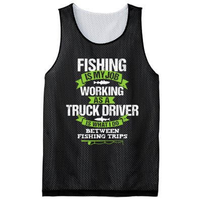 Funny Truck Driver Gift Fisherman Trucker Mesh Reversible Basketball Jersey Tank