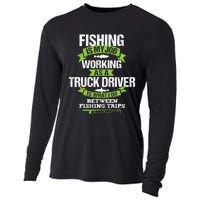 Funny Truck Driver Gift Fisherman Trucker Cooling Performance Long Sleeve Crew