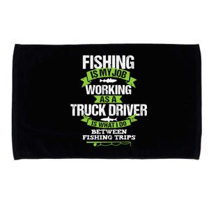 Funny Truck Driver Gift Fisherman Trucker Microfiber Hand Towel