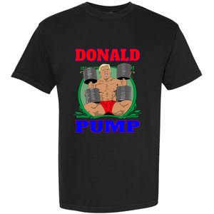 Funny Trump Donald Pump Gym Garment-Dyed Heavyweight T-Shirt