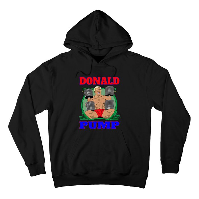 Funny Trump Donald Pump Gym Hoodie