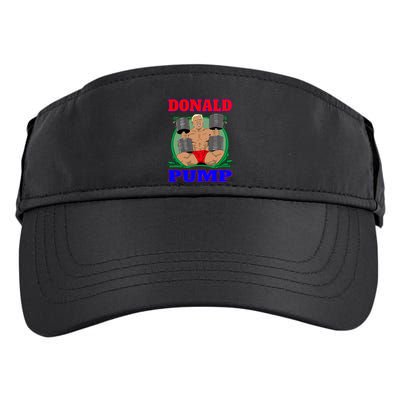 Funny Trump Donald Pump Gym Adult Drive Performance Visor