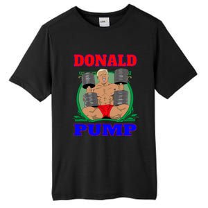 Funny Trump Donald Pump Gym Tall Fusion ChromaSoft Performance T-Shirt