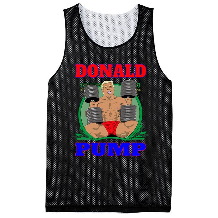 Funny Trump Donald Pump Gym Mesh Reversible Basketball Jersey Tank