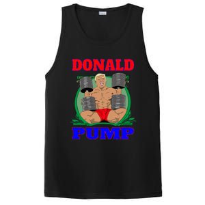 Funny Trump Donald Pump Gym PosiCharge Competitor Tank