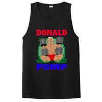 Funny Trump Donald Pump Gym PosiCharge Competitor Tank