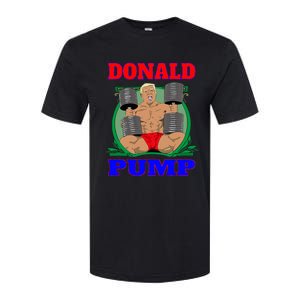 Funny Trump Donald Pump Gym Softstyle CVC T-Shirt