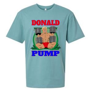 Funny Trump Donald Pump Gym Sueded Cloud Jersey T-Shirt