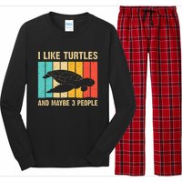 Funny Turtle Design Sea Turtle Lover Long Sleeve Pajama Set