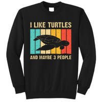 Funny Turtle Design Sea Turtle Lover Tall Sweatshirt