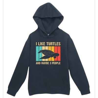 Funny Turtle Design Sea Turtle Lover Urban Pullover Hoodie