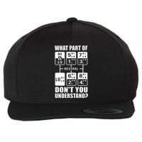 Funny Trucker Design Big Rig Trucker Truck Drive Wool Snapback Cap