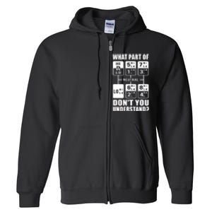 Funny Trucker Design Big Rig Trucker Truck Drive Full Zip Hoodie