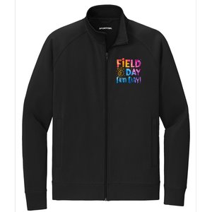 Funny Tie Dye Field Day Fun Day For Teacher Field Day Meaningful Gift Stretch Full-Zip Cadet Jacket