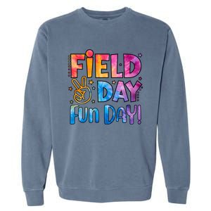 Funny Tie Dye Field Day Fun Day For Teacher Field Day Meaningful Gift Garment-Dyed Sweatshirt