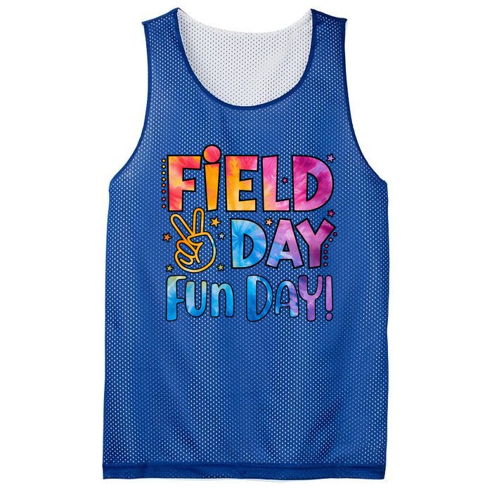 Funny Tie Dye Field Day Fun Day For Teacher Field Day Meaningful Gift Mesh Reversible Basketball Jersey Tank