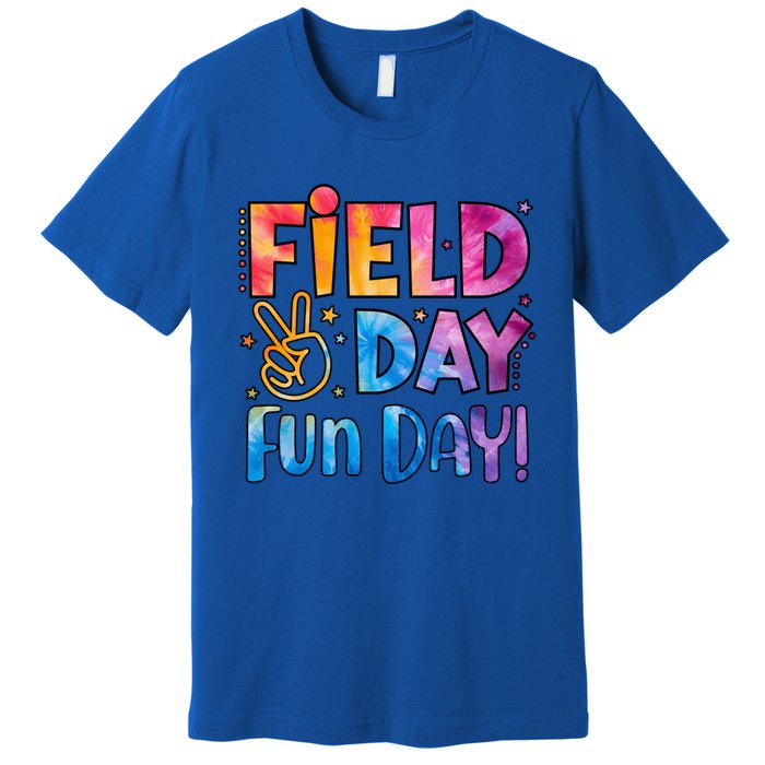 Funny Tie Dye Field Day Fun Day For Teacher Field Day Meaningful Gift Premium T-Shirt