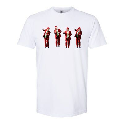 Funny Trump Dance Santa Claus Christmas Xmas Pajamas Holiday Softstyle CVC T-Shirt