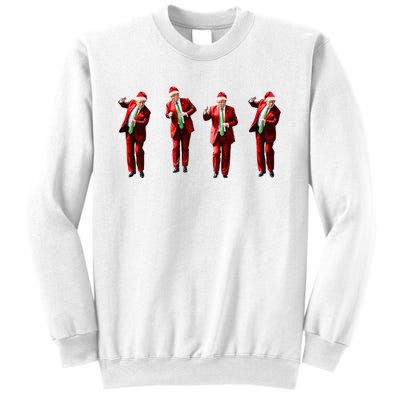 Funny Trump Dance Santa Claus Christmas Xmas Pajamas Holiday Sweatshirt