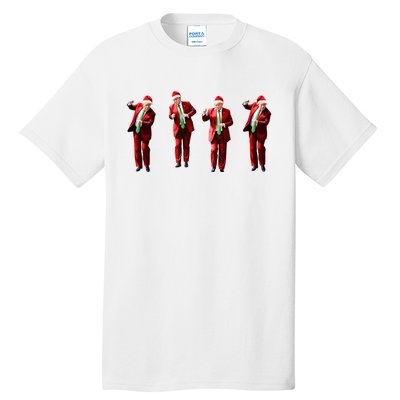 Funny Trump Dance Santa Claus Christmas Xmas Pajamas Holiday Tall T-Shirt