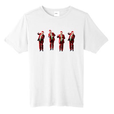 Funny Trump Dance Santa Claus Christmas Xmas Pajamas Holiday Tall Fusion ChromaSoft Performance T-Shirt