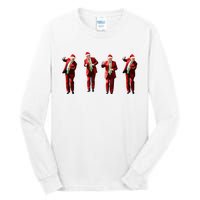 Funny Trump Dance Santa Claus Christmas Xmas Pajamas Holiday Tall Long Sleeve T-Shirt