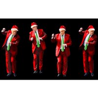 Funny Trump Dance Santa Claus Christmas Xmas Pajamas Holiday Bumper Sticker