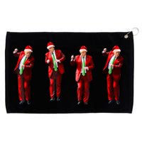 Funny Trump Dance Santa Claus Christmas Xmas Pajamas Holiday Grommeted Golf Towel