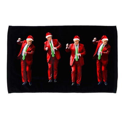 Funny Trump Dance Santa Claus Christmas Xmas Pajamas Holiday Microfiber Hand Towel