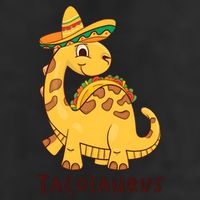 Funny Taco Dinosaur Tacosaurus Cinco De Mayo 7 Panel Mesh Trucker Snapback Hat