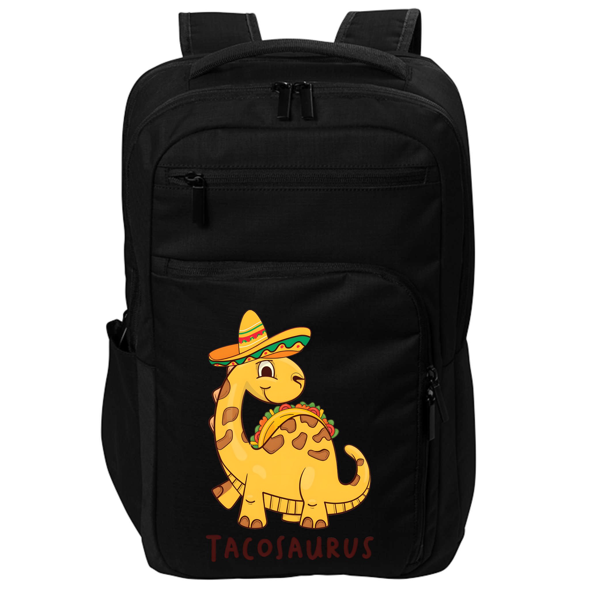 Funny Taco Dinosaur Tacosaurus Cinco De Mayo Impact Tech Backpack