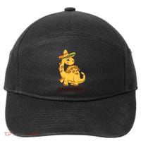 Funny Taco Dinosaur Tacosaurus Cinco De Mayo 7-Panel Snapback Hat