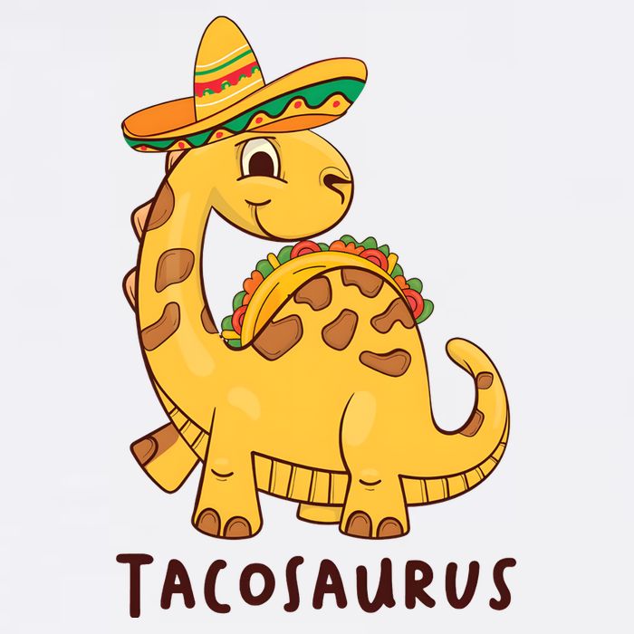 Funny Taco Dinosaur Tacosaurus Cinco De Mayo Sustainable Bucket Hat