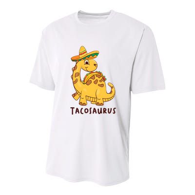 Funny Taco Dinosaur Tacosaurus Cinco De Mayo Youth Performance Sprint T-Shirt