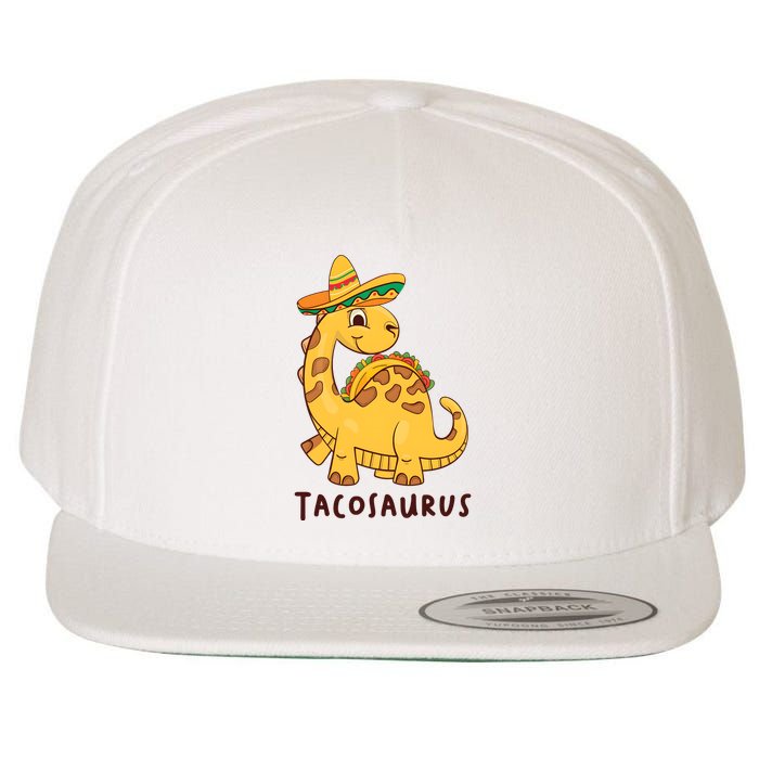 Funny Taco Dinosaur Tacosaurus Cinco De Mayo Wool Snapback Cap