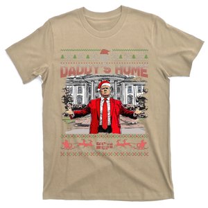 Funny Trump Daddys Home Trump Santa White House Christmas T-Shirt