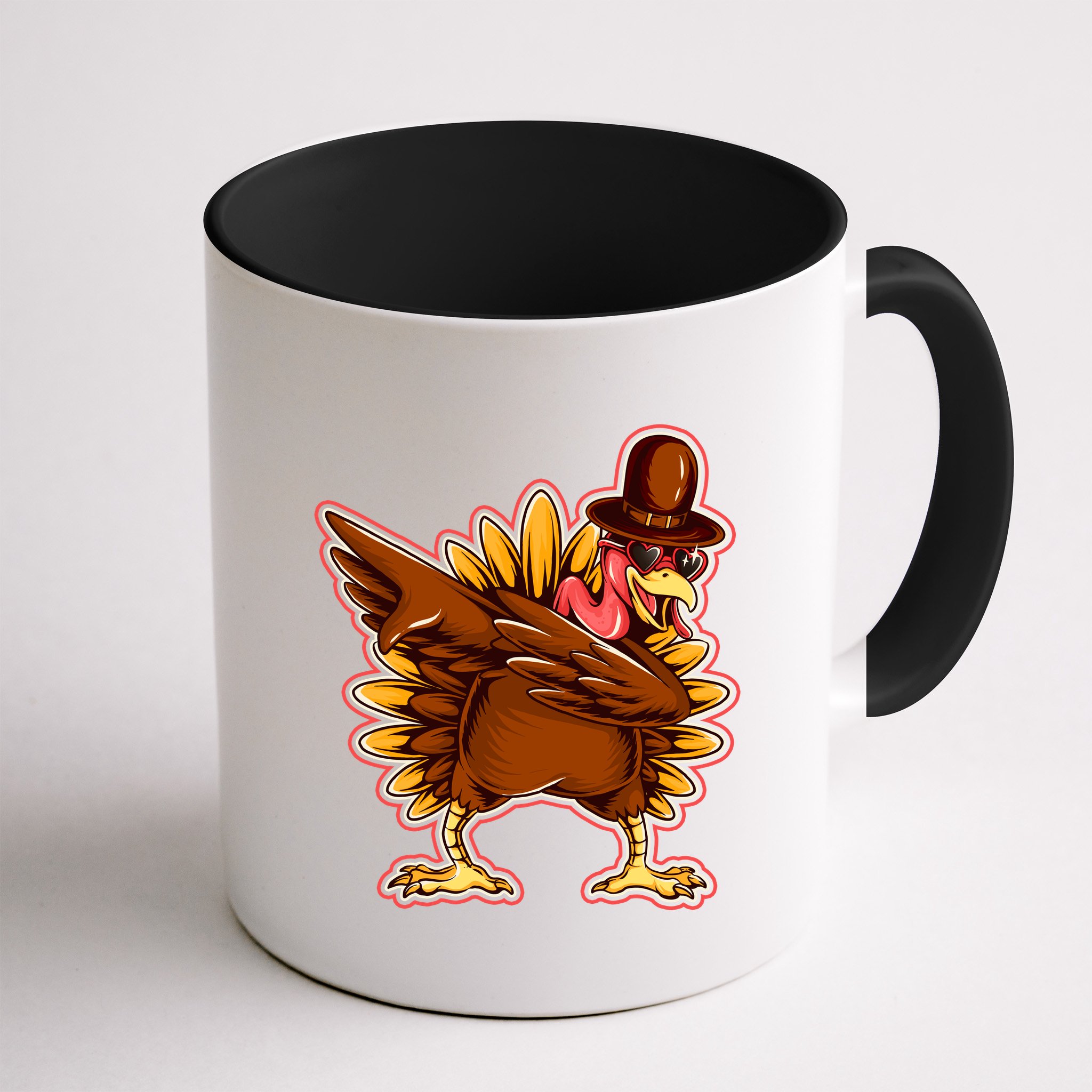 Funny Thanksgiving Dabbing Turkey Mug