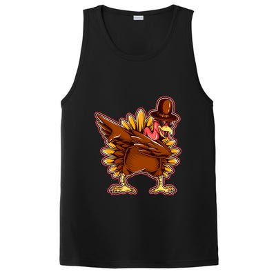 Funny Thanksgiving Dabbing Turkey PosiCharge Competitor Tank