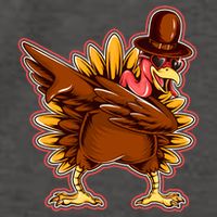 Funny Thanksgiving Dabbing Turkey Vector Backpack