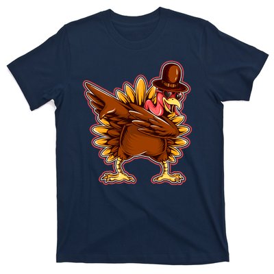 Funny Thanksgiving Dabbing Turkey T-Shirt