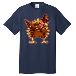 Funny Thanksgiving Dabbing Turkey Tall T-Shirt