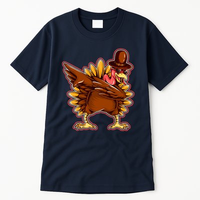 Funny Thanksgiving Dabbing Turkey Tall T-Shirt