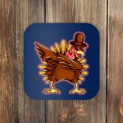 Funny Thanksgiving Dabbing Turkey Coaster