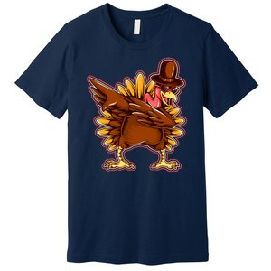 Funny Thanksgiving Dabbing Turkey Premium T-Shirt