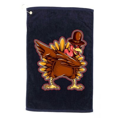 Funny Thanksgiving Dabbing Turkey Golf Towel