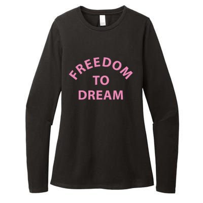 Freedom To Dream Funny Miami Beach Summer Womens CVC Long Sleeve Shirt