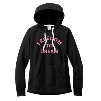 Freedom To Dream Funny Miami Beach Summer Women's Fleece Hoodie