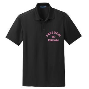 Freedom To Dream Funny Miami Beach Summer Dry Zone Grid Polo