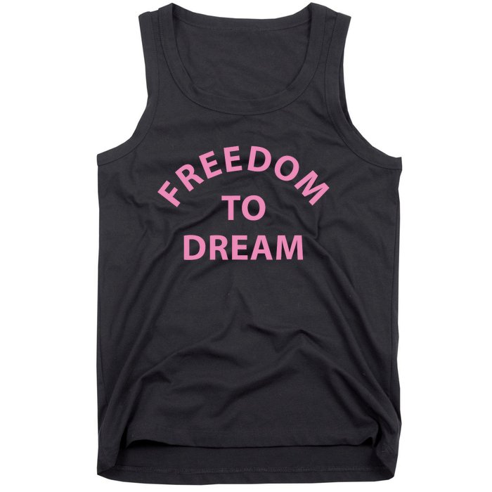 Freedom To Dream Funny Miami Beach Summer Tank Top