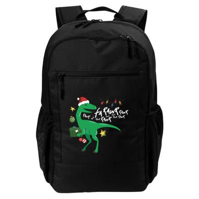 Funny Trex Dinosaur Ugly Christmas Fa Rawr Rawr Great Gift Backpack
